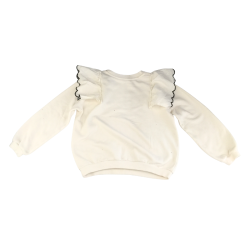 Sweat fille blanc H&M taille 8-10 ans