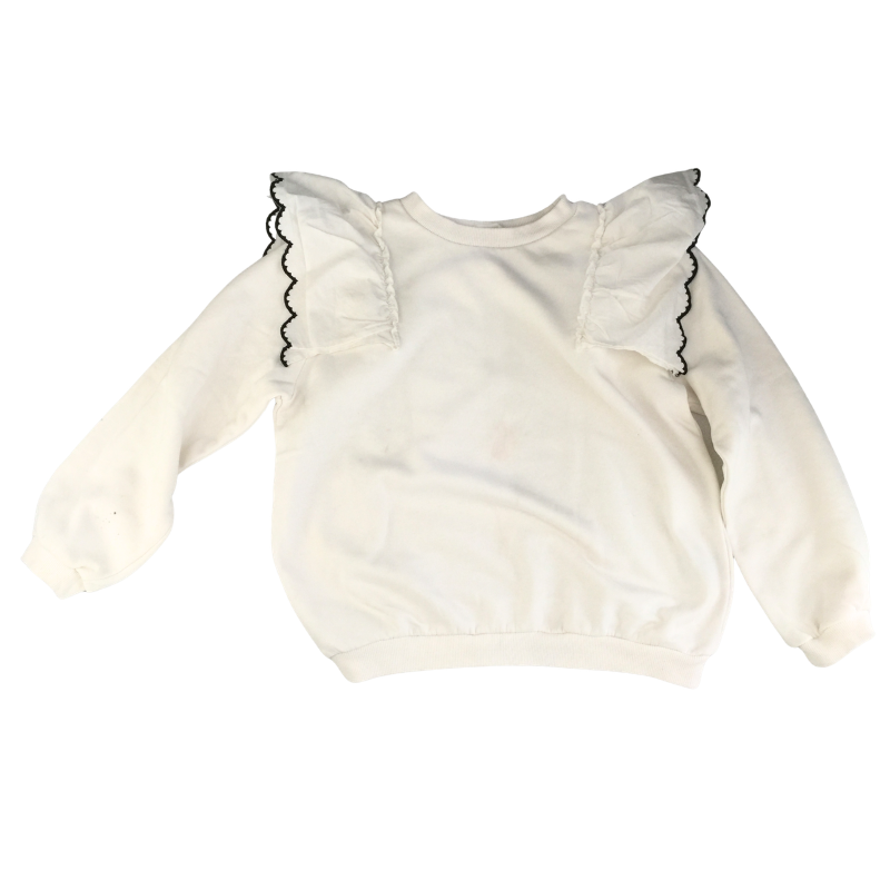 Sweat fille blanc H&M taille 8-10 ans