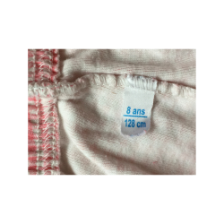 Pantalon de pyjama à carreaux rose enfant taille 8 ans