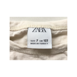 T-shirt manches longues Zara fille taille 7 ans