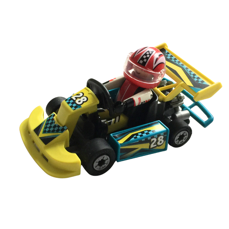Kart Playmobil numéro 28 avec pilote