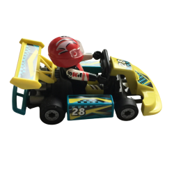 Kart Playmobil numéro 28 avec pilote