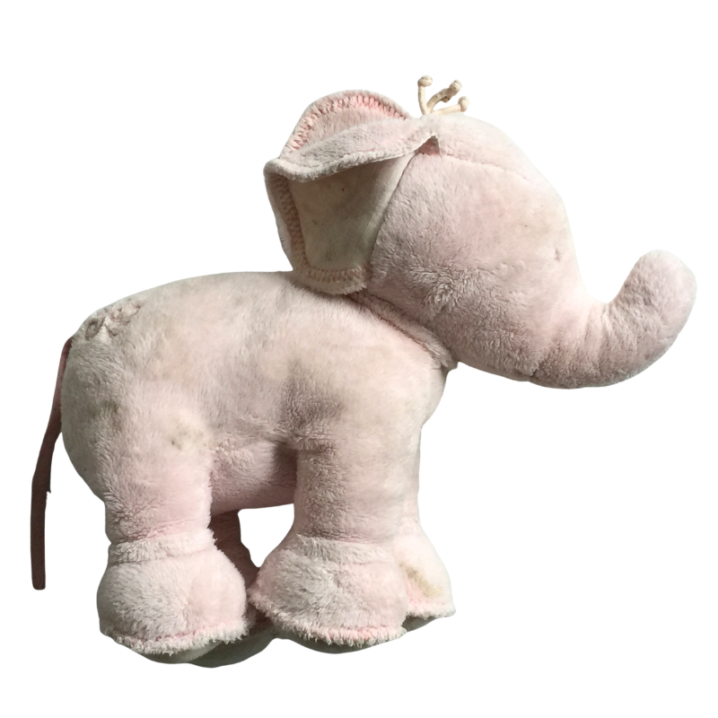 Peluche éléphant rose bébé enfant