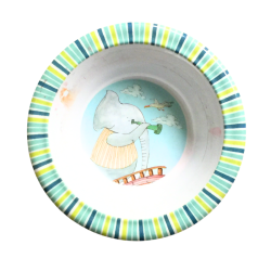 Bol enfant décor éléphant coloré