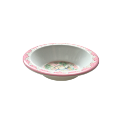 Bol en plastique décor floral rose