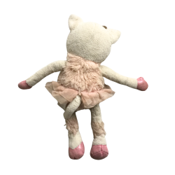 Peluche chat danseuse rose enfant