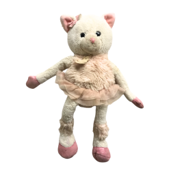 Peluche chat danseuse rose enfant