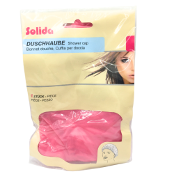 Bonnet de douche rose