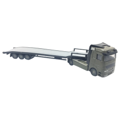 Camion porte-voiture miniature avec remorque