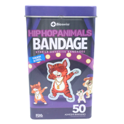 Boîte de pansements HipHopAnimals Bioswiss