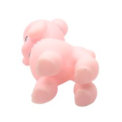Jouet squishy chien princesse rose