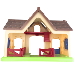 Maison écurie miniature pour figurines et chevaux