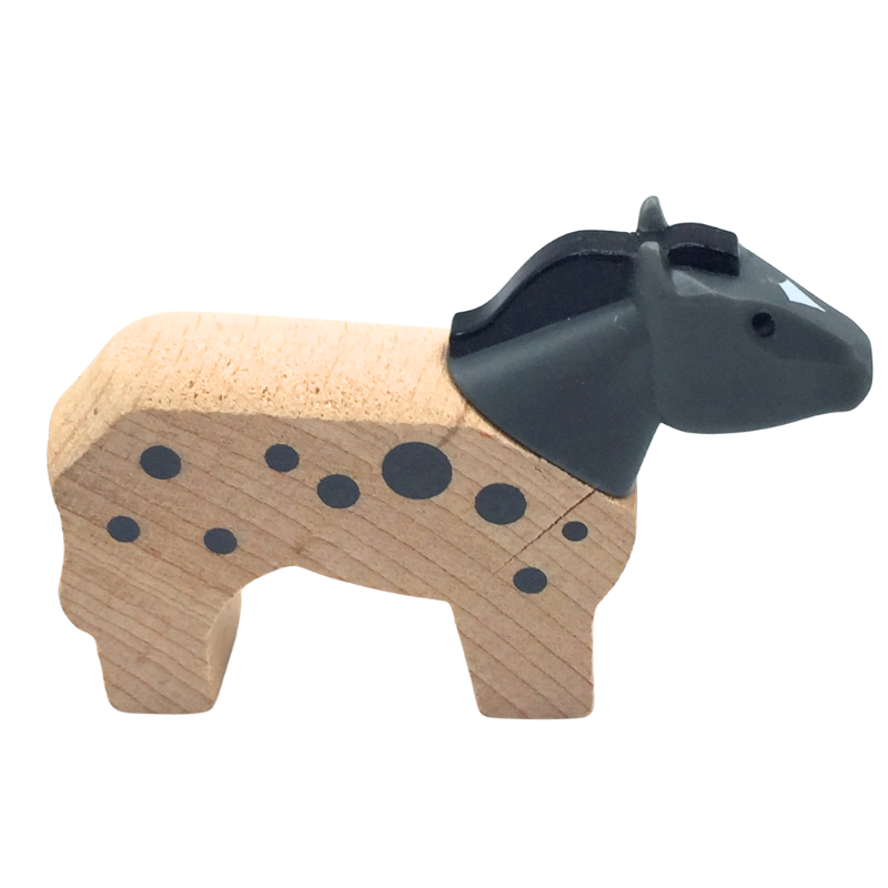 Figurine cheval en bois pour enfant