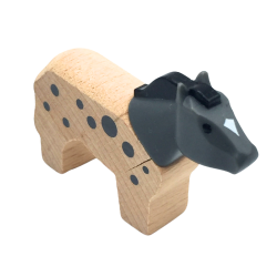 Figurine cheval en bois pour enfant