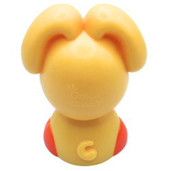 Jouet chien jaune et orange pour enfant