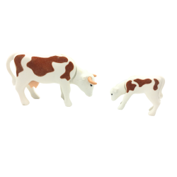 Lot figurines vache et veau miniature