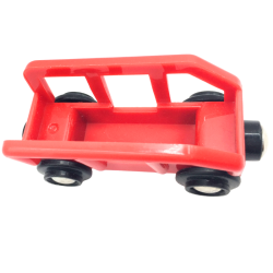Wagon rouge miniature pour train enfant