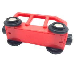 Wagon rouge miniature pour train enfant