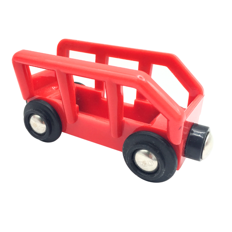 Wagon rouge miniature pour train enfant