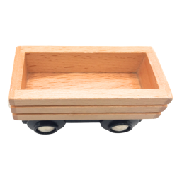 Wagonnet en bois miniature pour train enfant
