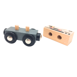 Wagon BRIO en bois avec motif chien
