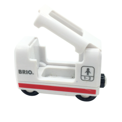 Wagon BRIO blanc miniature pour train enfant