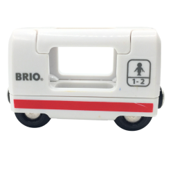 Wagon BRIO blanc miniature pour train enfant