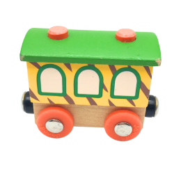 Wagon passager miniature en bois pour train enfant