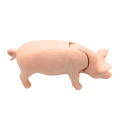 Figurine cochon articulé rose pour enfant