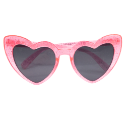 Lunettes Barbie roses en forme de cœur