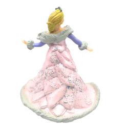 Figurine princesse robe rose scintillante