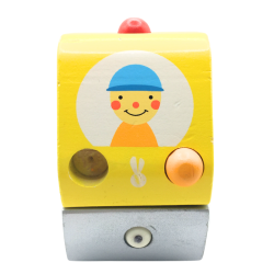 Camion en bois Janod jaune pour enfant