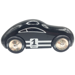 Voiture de course en bois Vilac noire