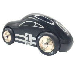 Voiture de course en bois Vilac noire