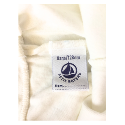 Short blanc Petit Bateau fille 8 ans