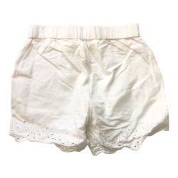 Short blanc brodé H&M fille 6/7 ans