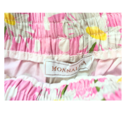Short fleuri rose fleur blanche Monnalisa fille 8 ans