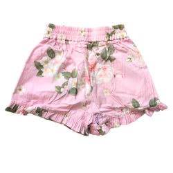 Short fleuri rose Monnalisa fille 8 ans