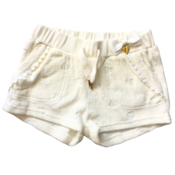 Short en velours écru Angel’s Face 6/7 ans