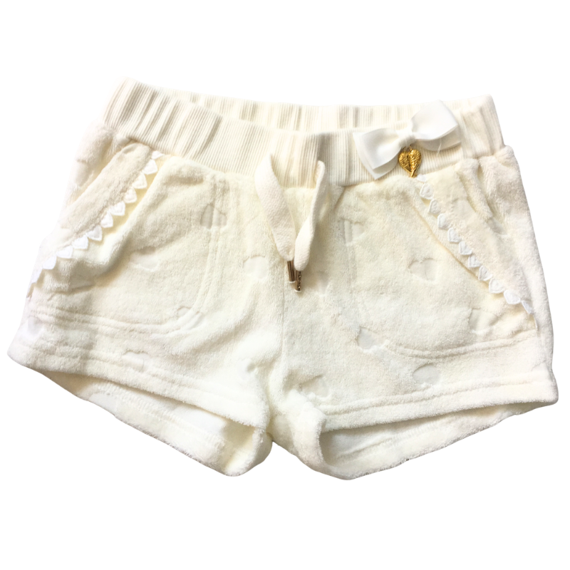 Short en velours écru Angel’s Face 6/7 ans