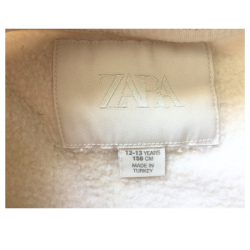 Sweat écru Zara fille 12/13 ans avec ours imprimé