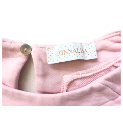 Sweat rose Monnalisa fille 12 ans avec fleur appliquée