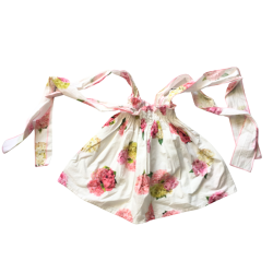 Top fleuri Phi Clothing fille 9/10 ans à bretelles nouées