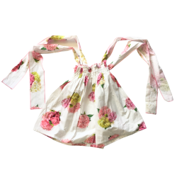 Top fleuri Phi Clothing fille 9/10 ans à bretelles nouées