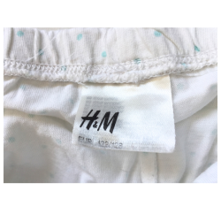 Short blanc à pois H&M fille 8/9 ans