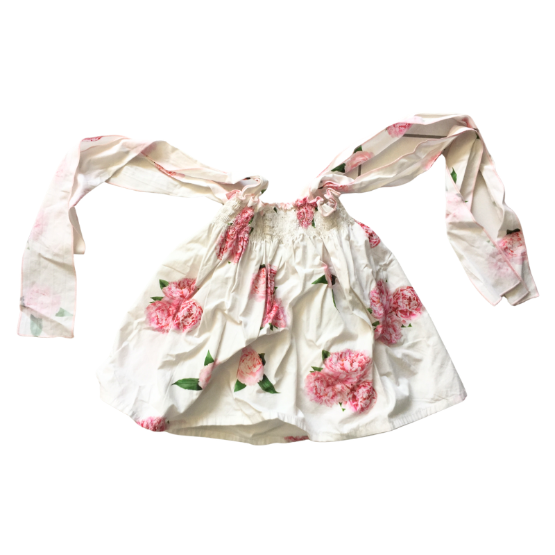 Top fleuri Phi Clothing fille 6/7 ans à bretelles nouées