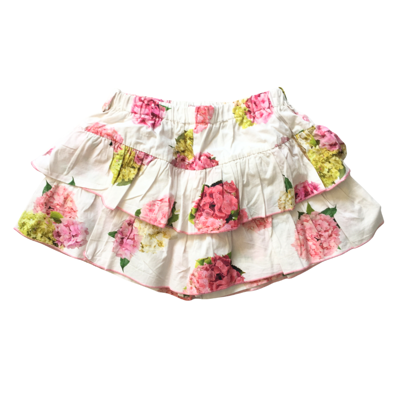 Jupe-short fleurie Phi Clothing fille 7/8 ans
