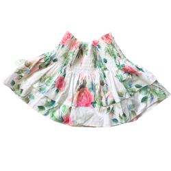 Jupe-short fleurie Monnalisa fille 10 ans