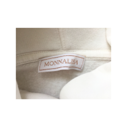 Sweat à capuche blanc Monnalisa fille 12 ans