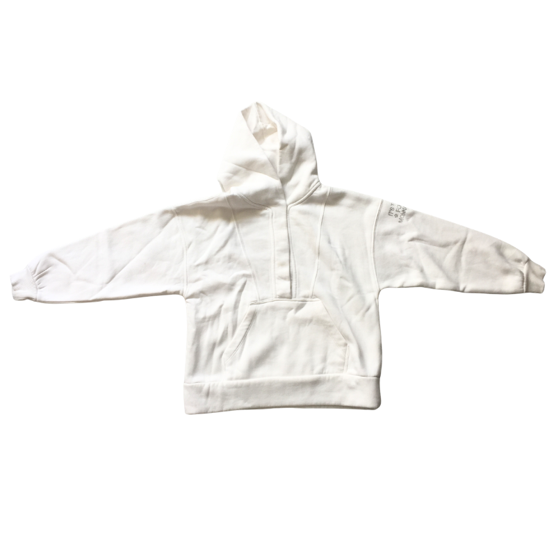 Sweat à capuche blanc Monnalisa fille 12 ans